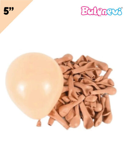 Lateks Pastel Balon 5 inç 100 Parça Ten Rengi - 