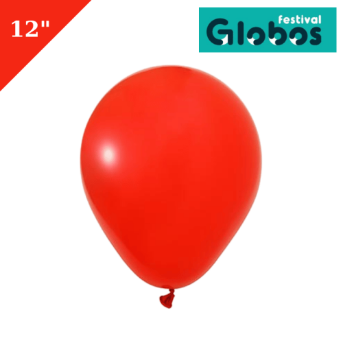 Lateks Pastel Balon 100 Parça Kırmızı 12 İnç Globos - 
