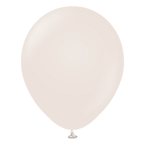Retro Lateks Balon 12 inç 8 Parça Deniz Kumu ( White Sand) - 1