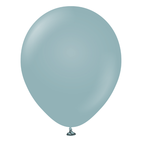 Retro Lateks Balon 12 inç 8 Parça Fırtına Mavisi ( Storm) - 1