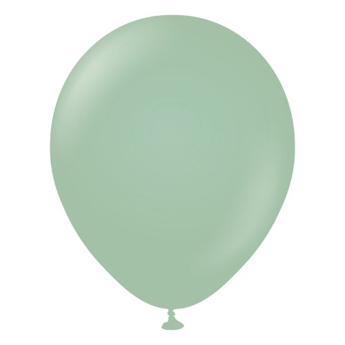 Retro Lateks Balon 12 inç 8 Parça Kış Yeşili ( Winter Green) - 1