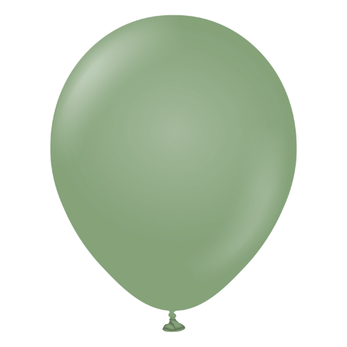 Retro Lateks Balon 12 inç 8 Parça Okaliptus ( Eucalyptus) - 1
