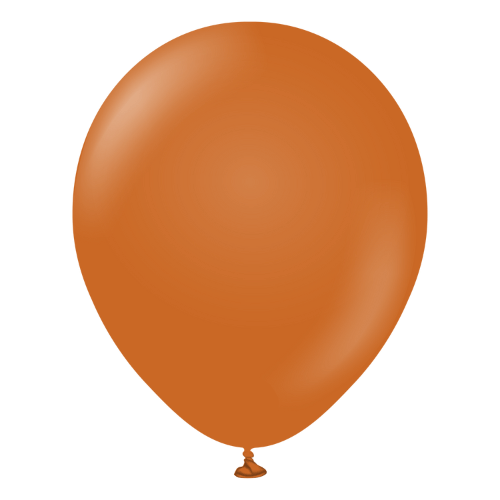 Retro Lateks Balon 12 inç 8 Parça Yanık Turuncu ( Rust Orange) - 1