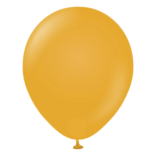 Retro Lateks Balon 12 inç 8 Parça Zerdeçal ( Mustard) - 1