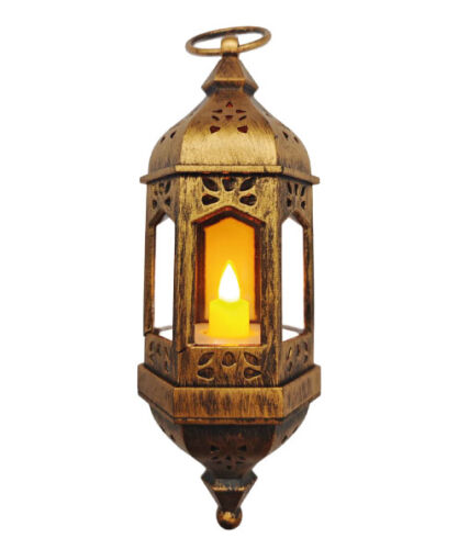 Ledli Fener Asmalı Eskitme Model 20 Cm Bakır - 3