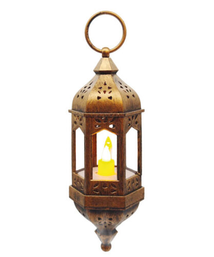 Ledli Fener Asmalı Eskitme Model 20 Cm Bakır - 2