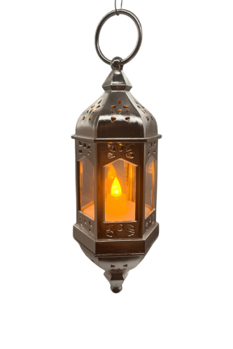 Ledli Fener Asmalı Parlak Model 20 Cm Gümüş - 1