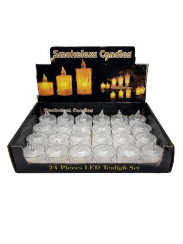 Mum Ledli Tealight Kristal Model 5 Cm 24 Parça - 4