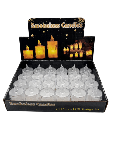 Mum Ledli Tealight Kristal Model 6.5 Cm 24 Parça - 2