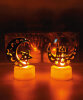 Mum Ledli Tealight Metal Cami Model Altın - 2