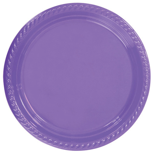 Plastik Tabak Lila 22 Cm / 25 Parça - 