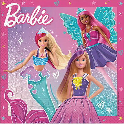 Lisanslı Barbie Temalı Peçete 20li - 1