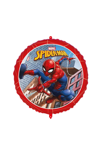 Lisanslı Folyo Balon Spiderman Temalı Yuvarlak 18 İnç - 1
