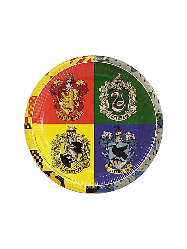 Lisanslı karton Tabak 8'li Harry Potter - 