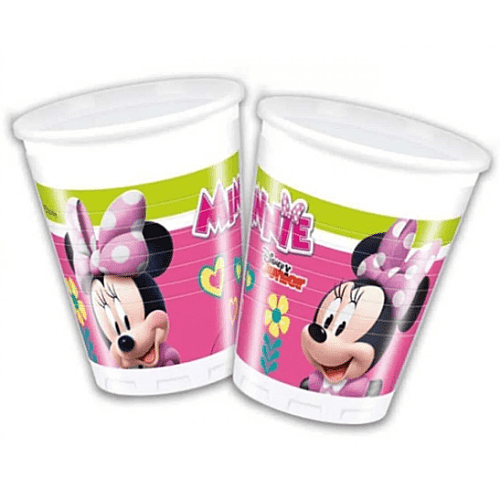 Lisanslı Pembe Minnie Temalı Bardak 8li - 