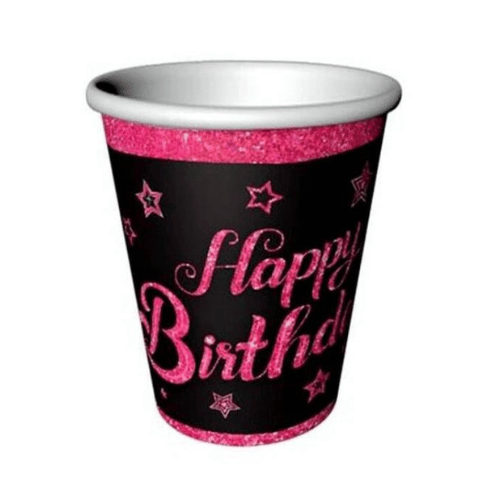 Lisanslı Pink Stars Bardak 8 Parça - 