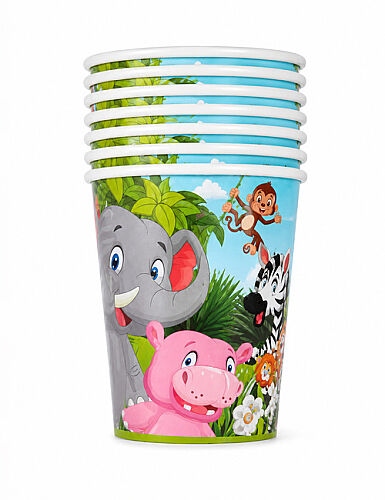 Lisanslı Karton Bardak Safari 8'li - 