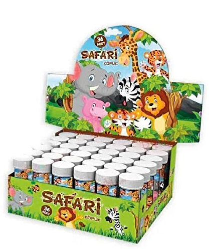 Lisanslı Safari Köpük Balon 36 Adet - 