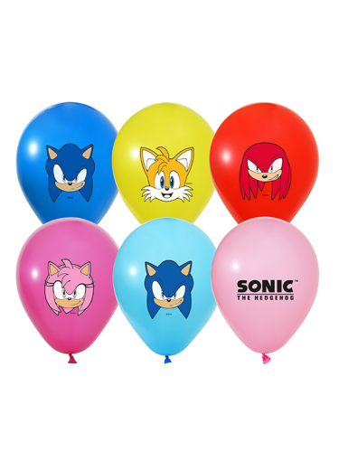Lisanslı Sonic Balon 8 Parça - 1