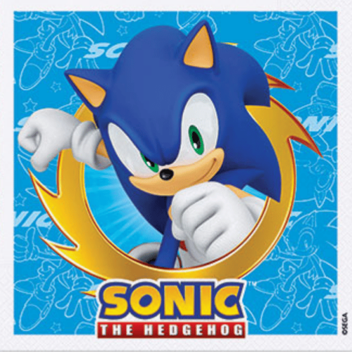 Lisanslı Sonic Kağıt Peçete 16 Parça - 
