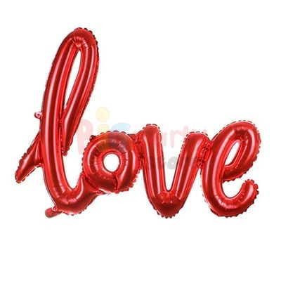 Folyo Balon Love El Yazısı Kırmızı 40 İnç - 1