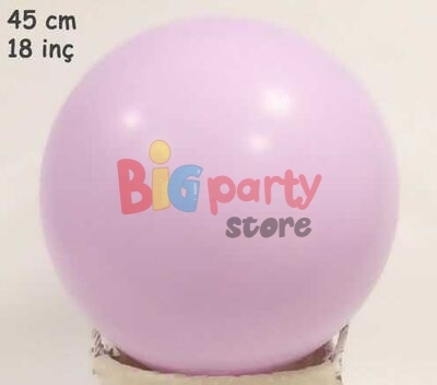Lateks Balon Makaron Lila 18 inç - 2