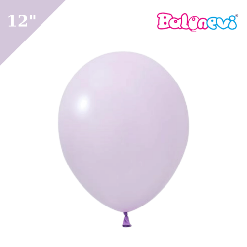 Lateks Makaron Balon 100 Parça Lila 12 İnç Balonevi - 