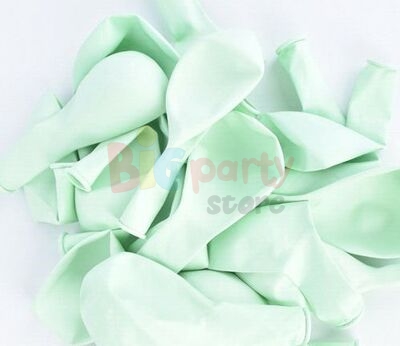 Lateks Pastel Balon Makaron Yeşil 12 inç 100 Parça - 3