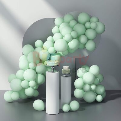 Lateks Pastel Balon Makaron Yeşil 12 inç 100lü - 1