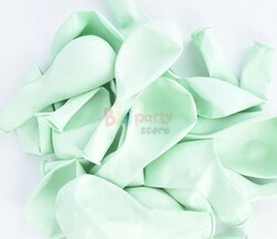  - Makaron Pastel Balon Mint Yeşili 100'Lü