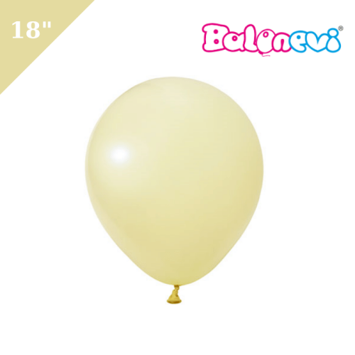 Lateks Balon Makaron Sarı 18 inç - 
