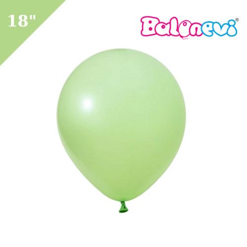 Lateks Balon Makaron Yeşil 18 inç - 1
