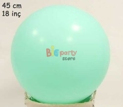 Lateks Balon Makaron Yeşil 18 inç - 1