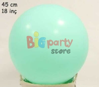 Lateks Balon Makaron Yeşil 18 inç - 1