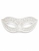 Maske Plastik Dantel Detaylı Lüks Beyaz - 1