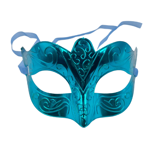 Maske Plastik Kabartmalı Mavi - 2