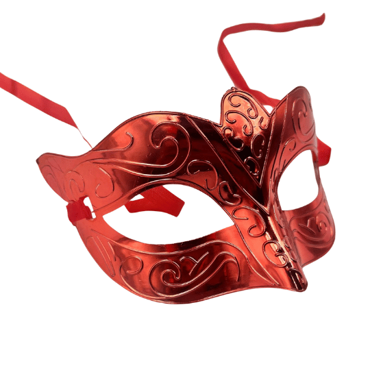 Maske Plastik Kabartmalı Turuncu - 1