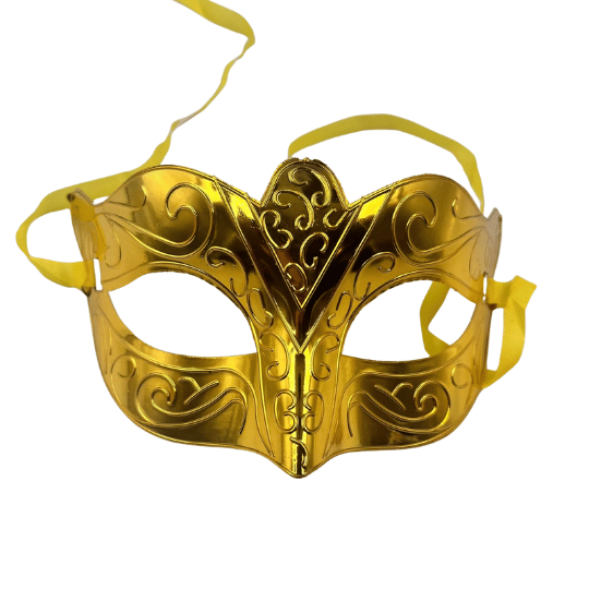 Maske Plastik Kabartmalı Altın - 2