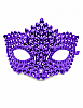Maske Plastik Kristal Parlak Mor - 1