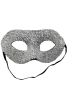 Maske Plastik Parlak Pullu Model Gümüş - 1