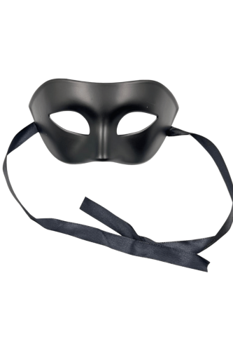 Maske Plastik Mat Siyah - 