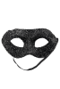 Maske Plastik Parlak Pullu Model Siyah - 1