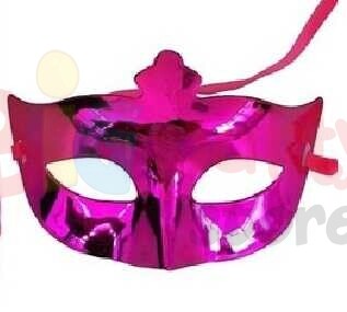 Plastik Maske Parlak Renkli (Renk Seçiniz) - 4