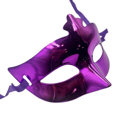 Maske Plastik Parlak Mor - 