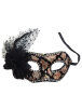 Maske Plastik Pullu Çiçekli Lüks Rose Gold - 1