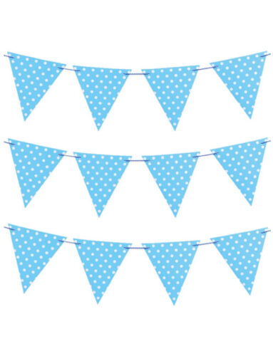 Bayrak Flama Mavi Puantiyeli - 