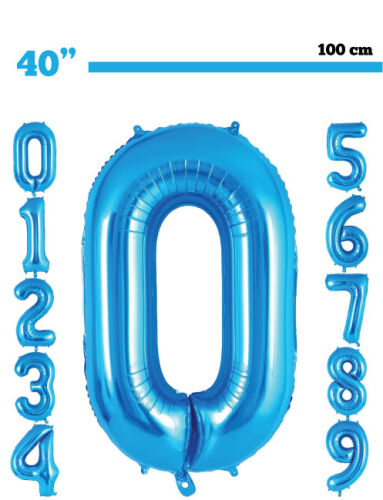 Folyo Balon 100 Cm Mavi Rakam - 