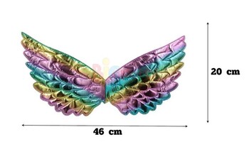 Melek Kanadı Saten Parlak Makaron Renkli 45*25 Cm - 2