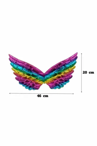 Melek Kanadı Saten Parlak Renkli 45*25 Cm - 2