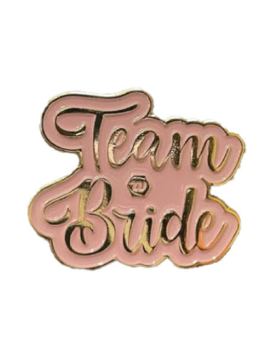 Metal Rozet Team Bride Pembe Gold Küçük - 